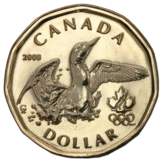2008 Canada Olympic Loon Dollar Proof Like