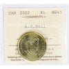 2022 A.G. Bell Canada Dollar ICCS Certified MS65