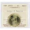 2023 4 Pearls Canada Loon Dollar ICCS Certified MS67