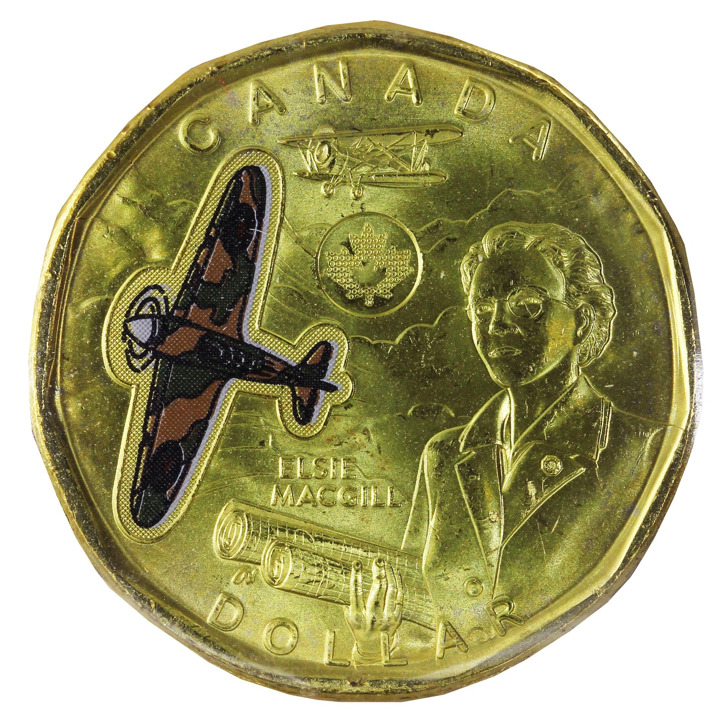 2023 Coloured Elsie MacGill, 4 Pearls Canada Dollar ICCS Certified MS65