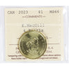 2023 Elsie MacGill, 4 Pearls Canada Dollar ICCS Certified MS66