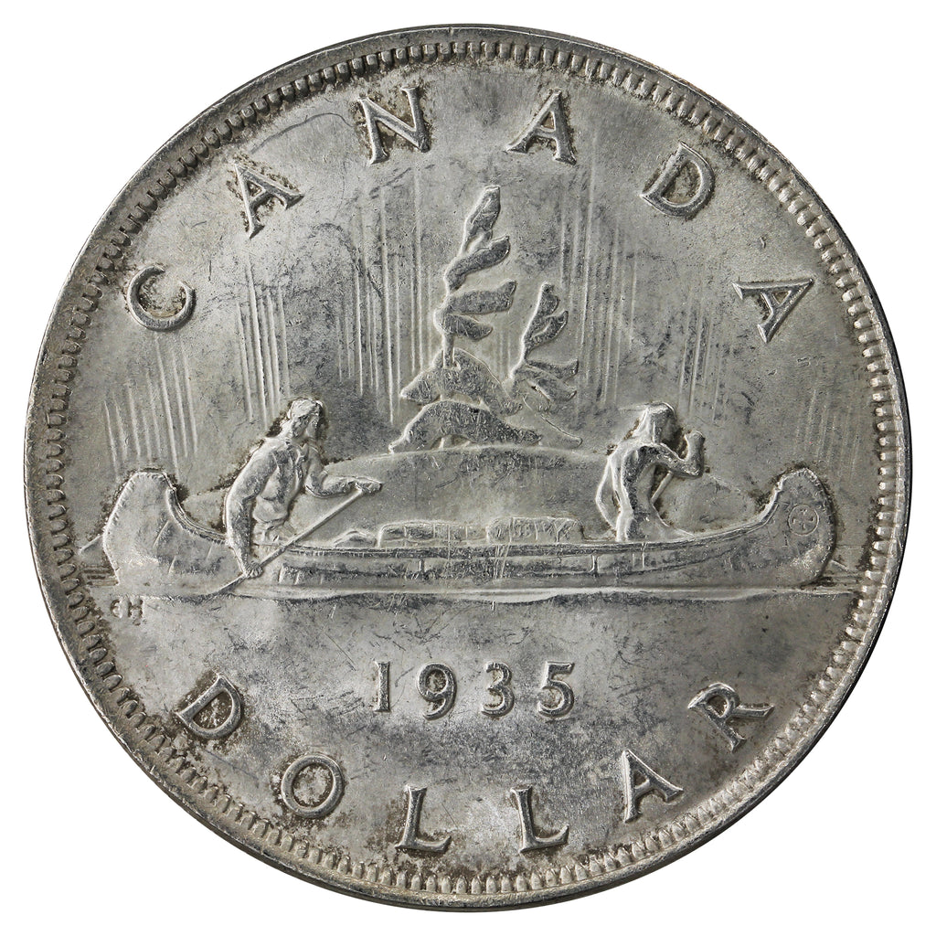 1935 2x XXV Canada Dollar Choice Brilliant Uncirculated (MS64) $