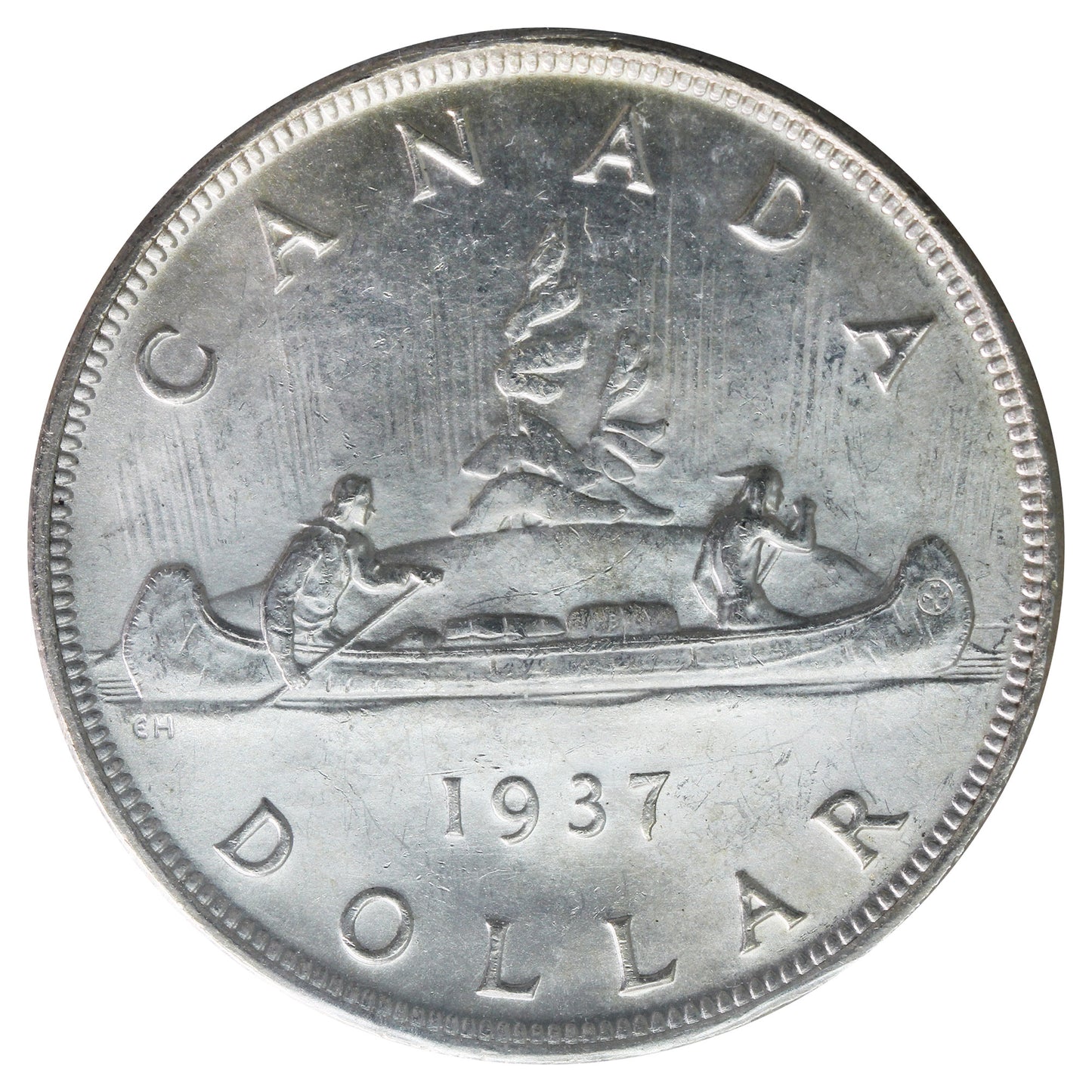 1937 Double HP Canada Dollar ICCS Certified MS63 (XAM 070)