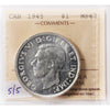 1945 5/5 Canada Dollar ICCS Certified MS62 (XXR 465)