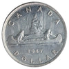 1947 Blunt 7, 7/7 Canada Dollar ICCS Certified AU55