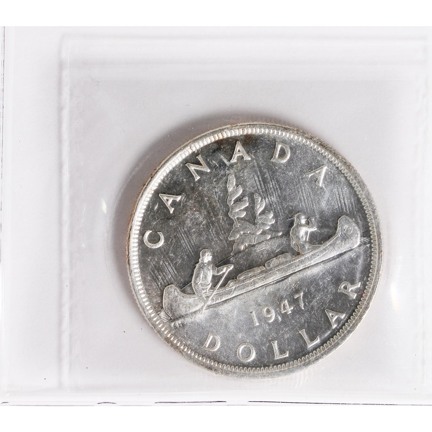 1947 Pointed 7, Quadruple HP Canada Dollar ICCS Certified MS60