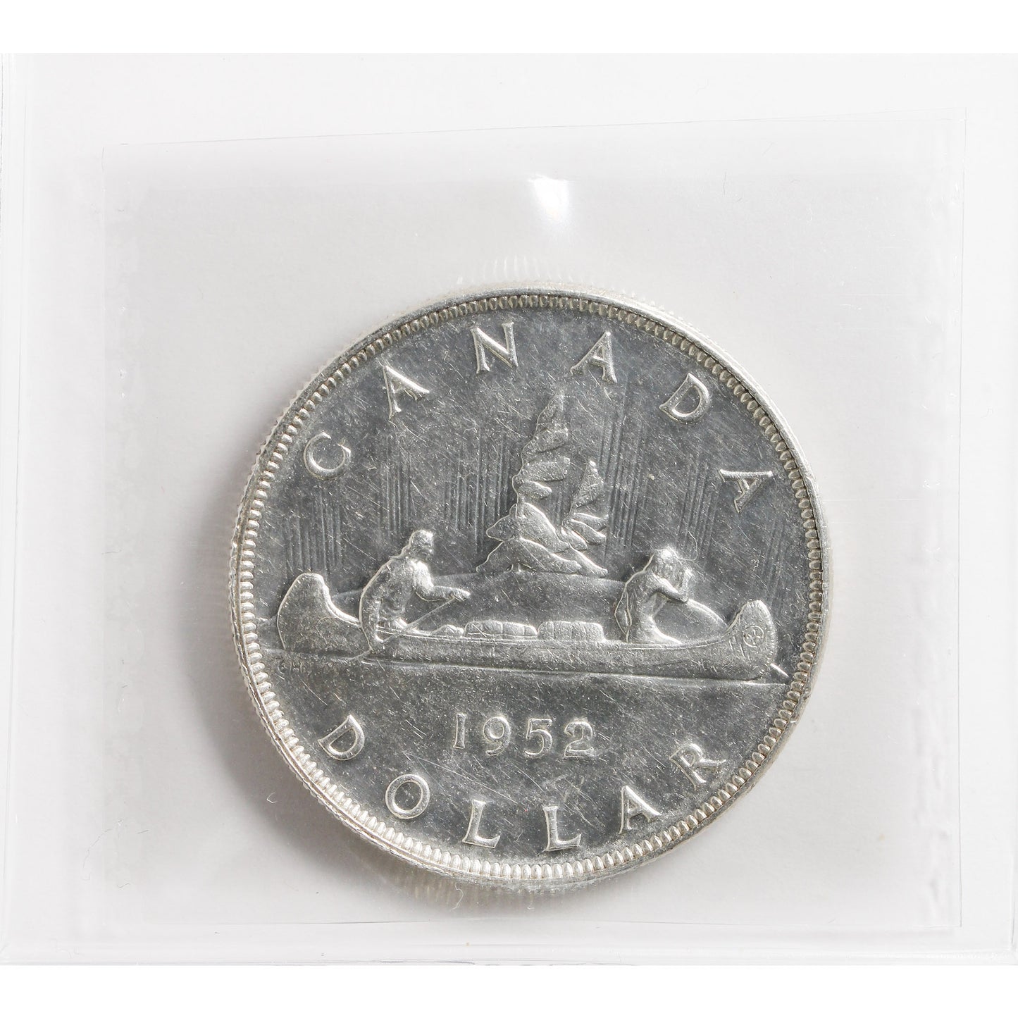 1952 NWL, 2/2 Canada Dollar ICCS Certified AU-50