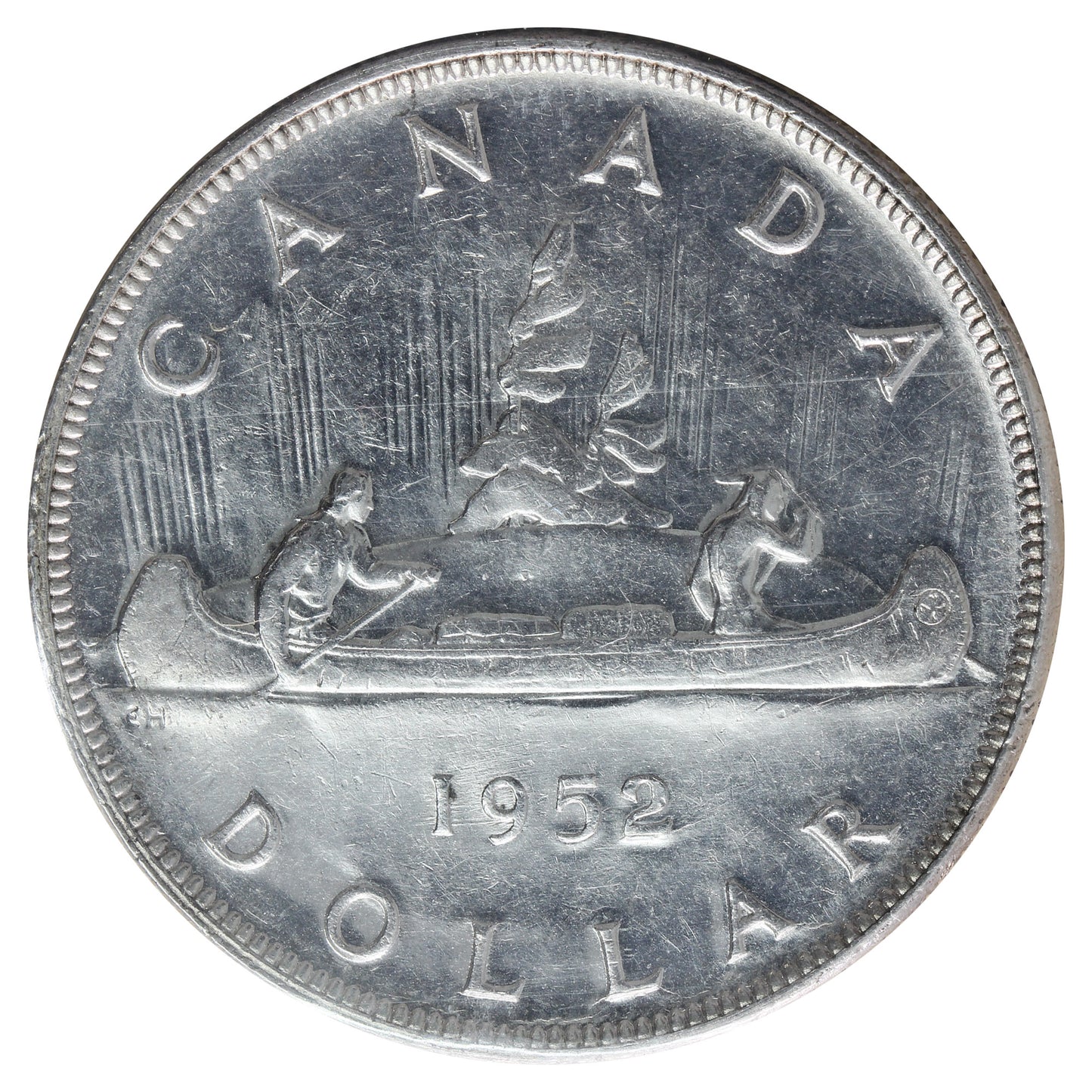 1952 NWL, 2/2 Canada Dollar ICCS Certified AU-50