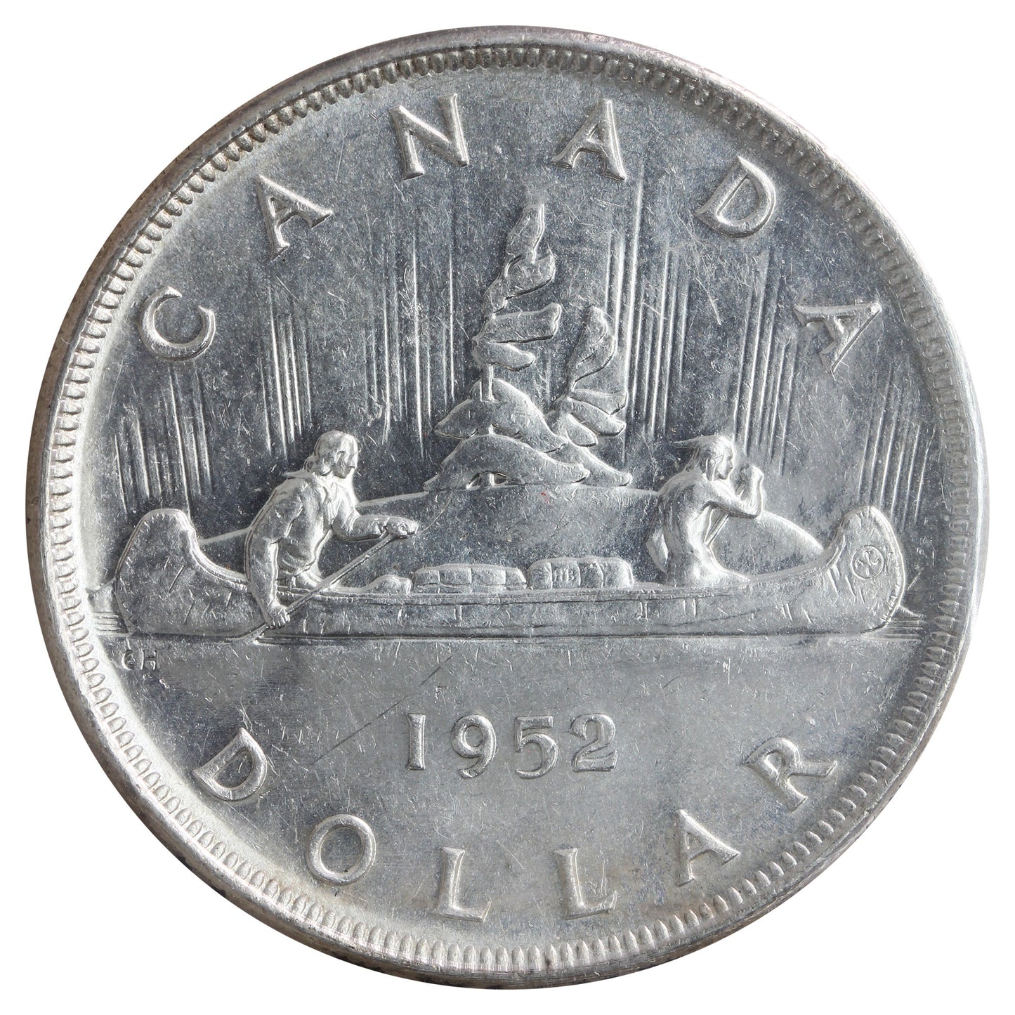 1952 WL, 2/2 Canada Dollar ICCS Certified AU-55