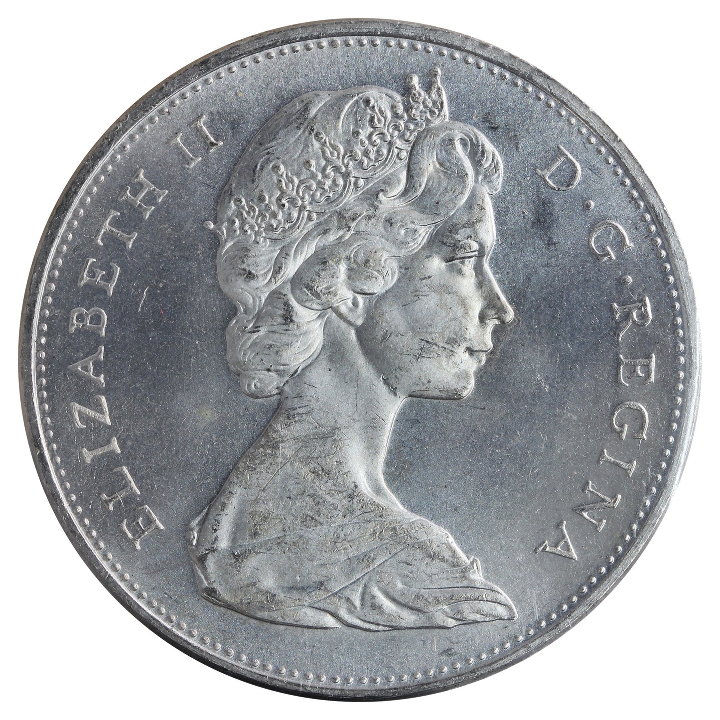 1965 Small Beads Blunt 5 (Type 2) Canada Dollar ICCS Certified MS-65 (XVR 536)