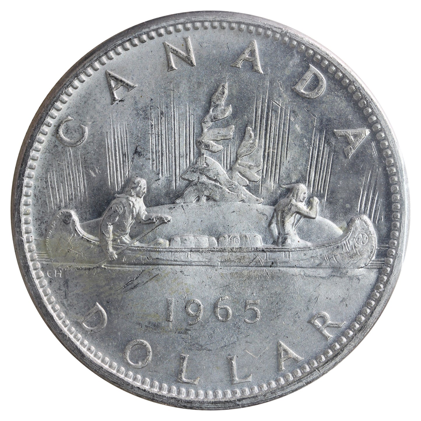 1965 Small Beads Blunt 5 (Type 2) Canada Dollar ICCS Certified MS-65 (XVR 536)