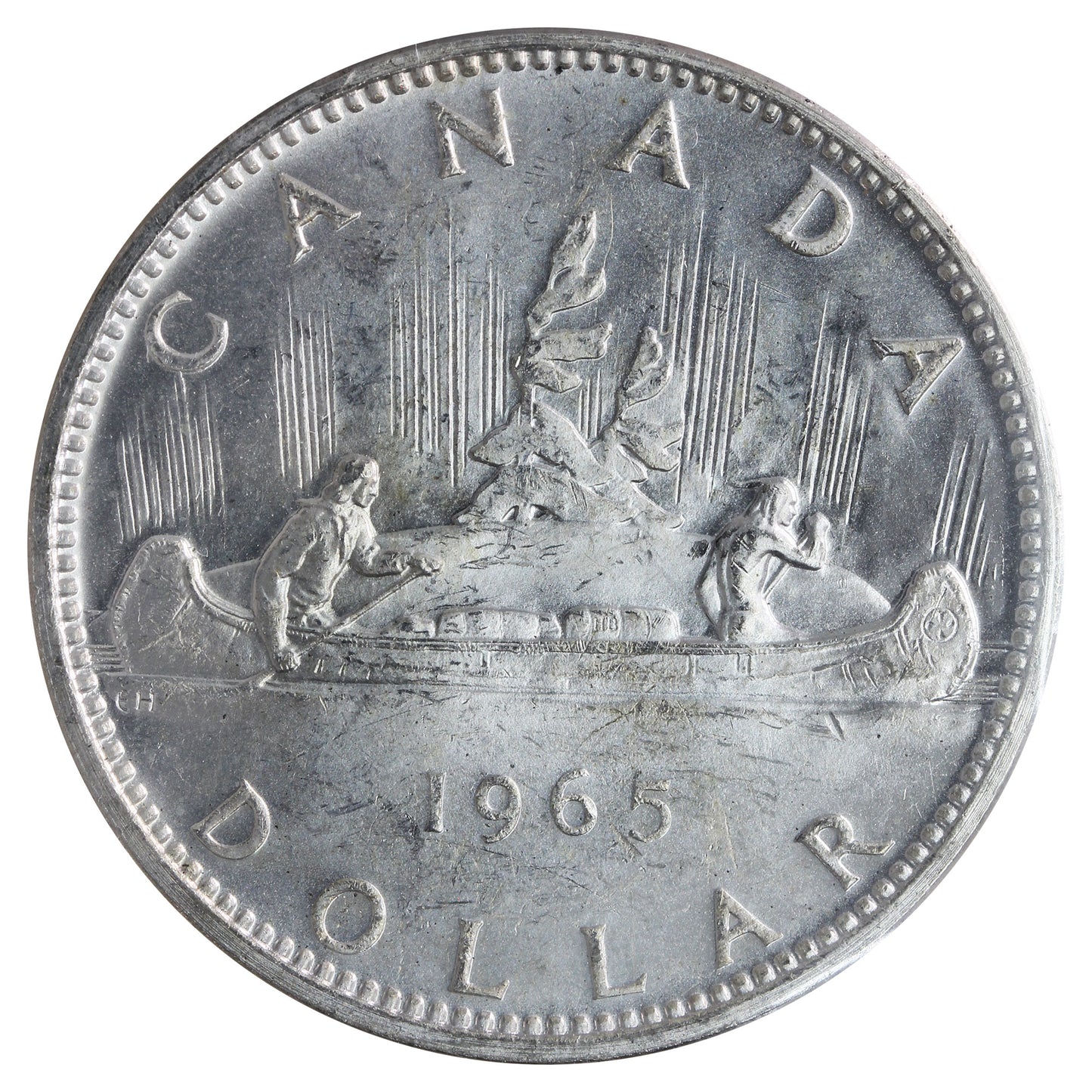 1965 Small Beads Blunt 5 (Type 2) Canada Dollar ICCS Certified MS-65 (XVR 515)
