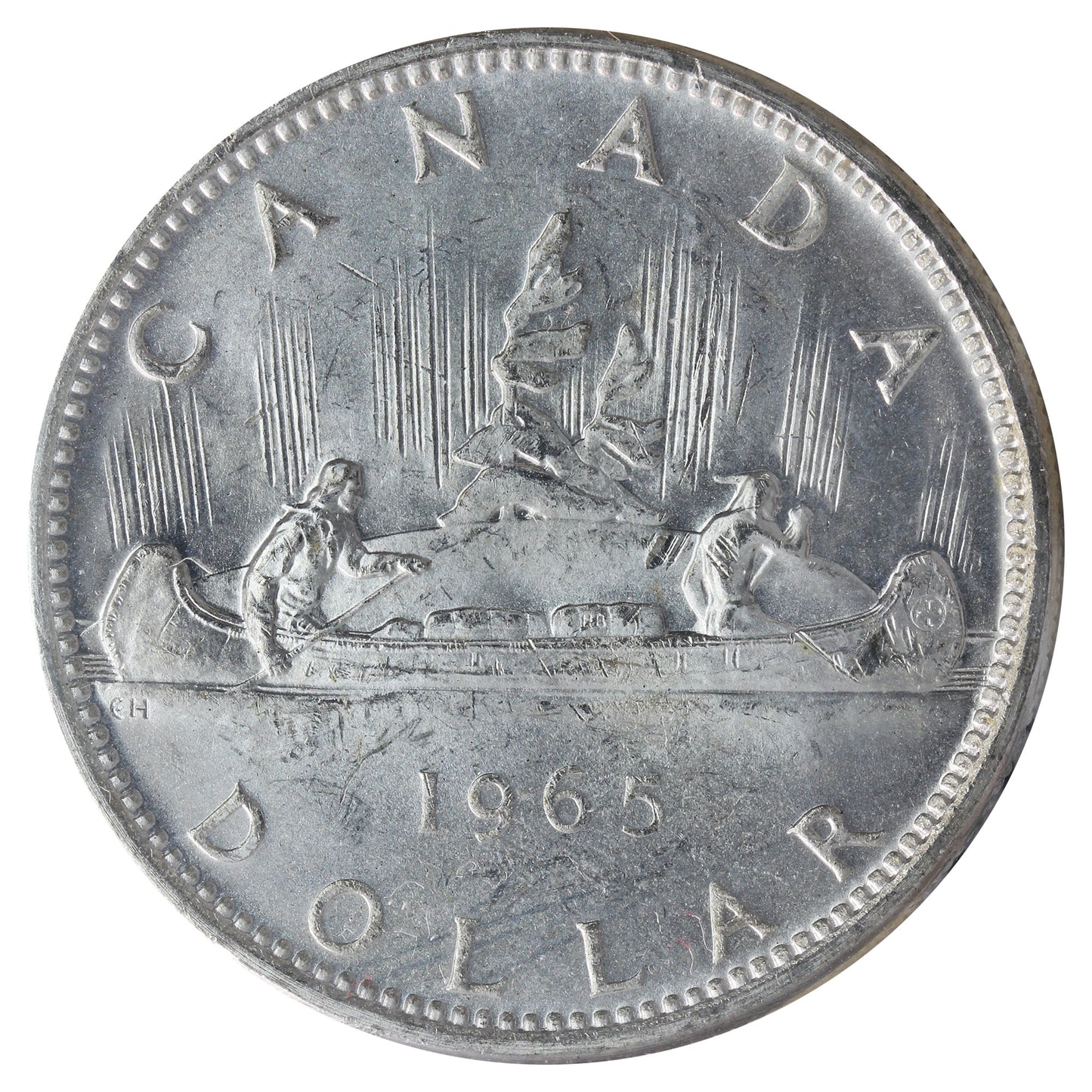 1965 Small Beads Blunt 5 (Type 2) Canada Dollar ICCS Certified MS-65 (XVR 516)
