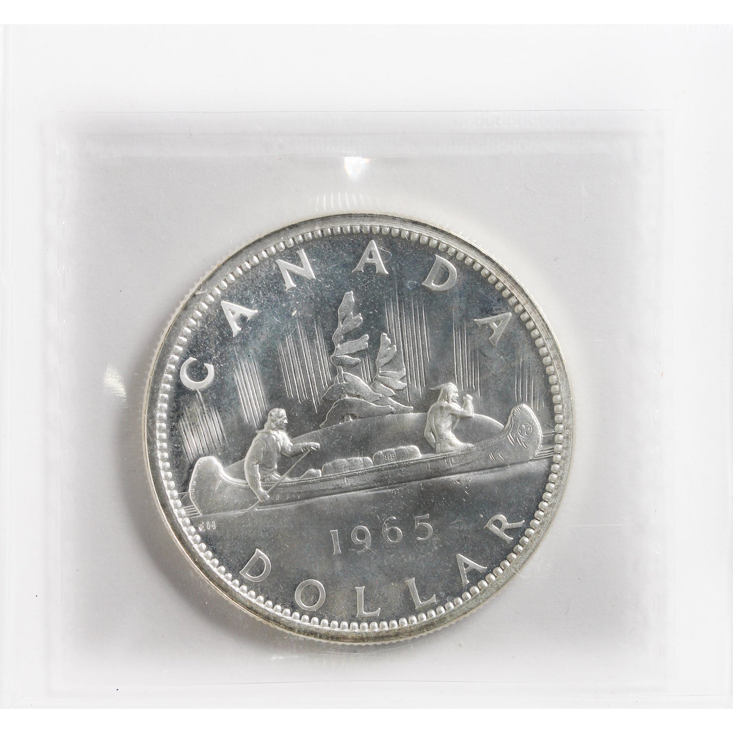 1965 Lrg Beads Blt 5 (Type 3) Canada Dollar ICCS Certified SP-66 Heavy Cameo (XVR 089)