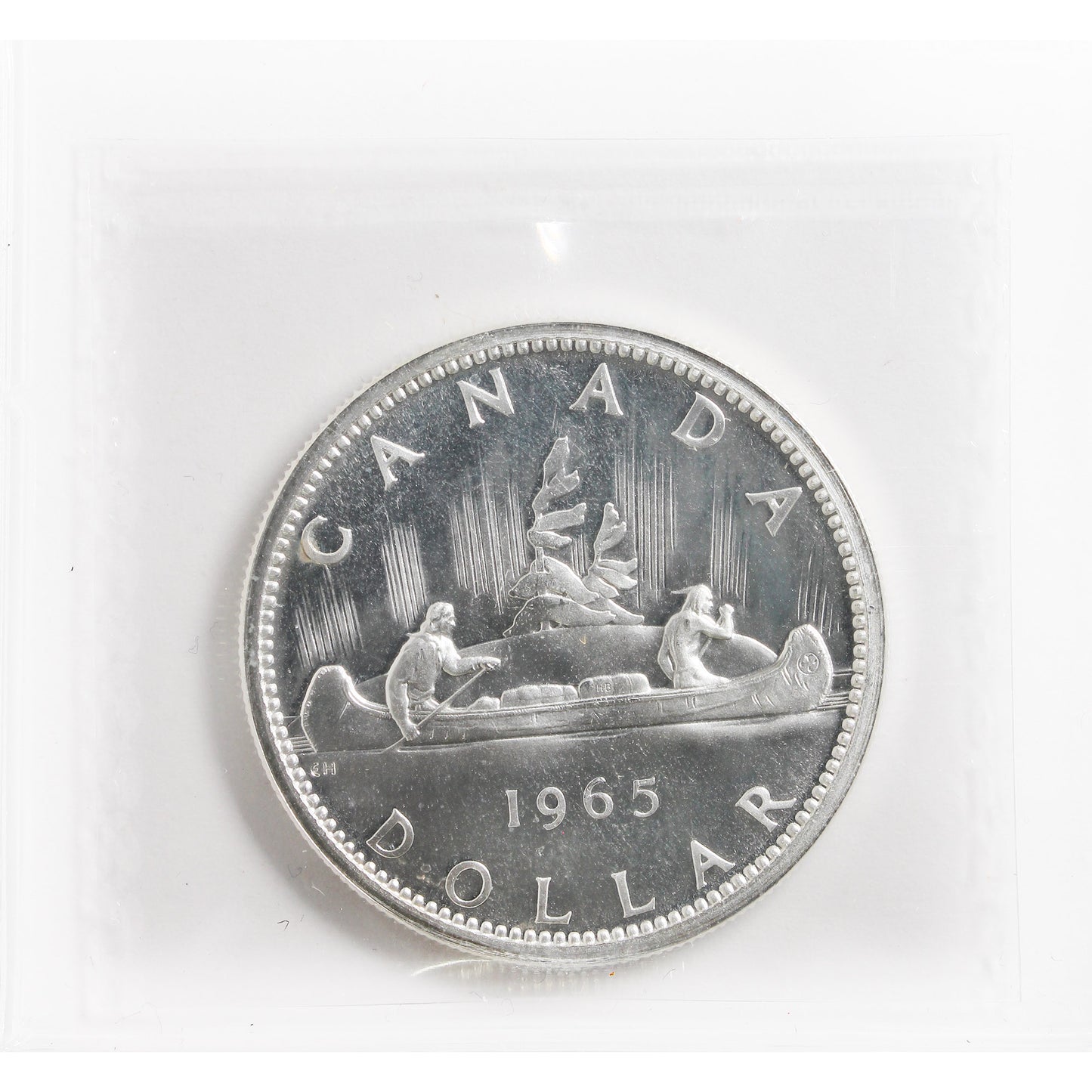 1965 Lrg Beads Blt 5 (Type 3) Canada Dollar ICCS Certified SP-66 Heavy Cameo (XVR 093)