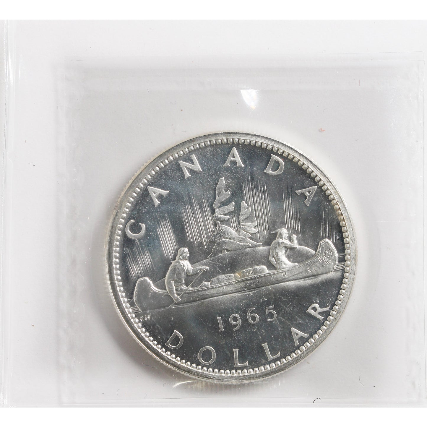 1965 Lrg Beads Blt 5 (Type 3) Canada Dollar ICCS Certified SP-65 Heavy Cameo