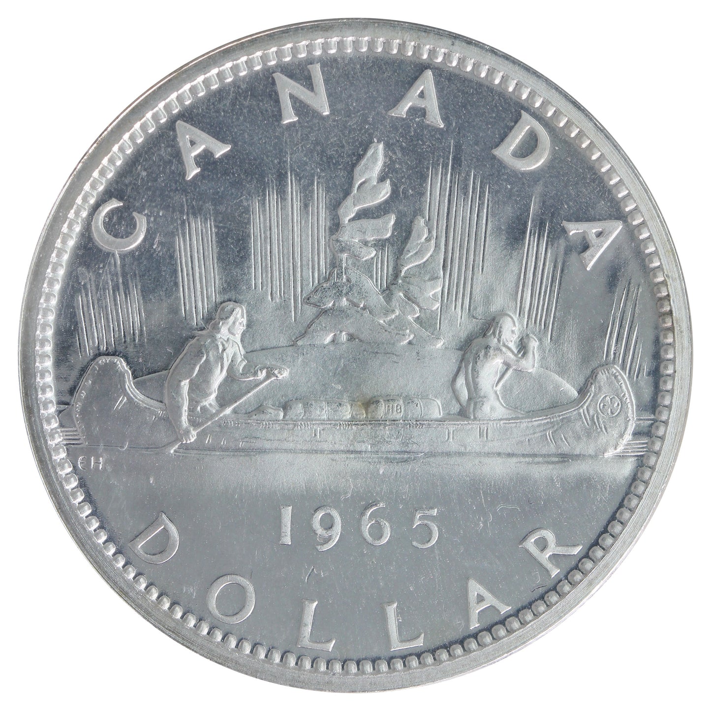 1965 Lrg Beads Blt 5 (Type 3) Canada Dollar ICCS Certified SP-65 Heavy Cameo