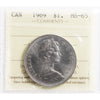 1969 Canada Nickel Dollar ICCS Certified MS65