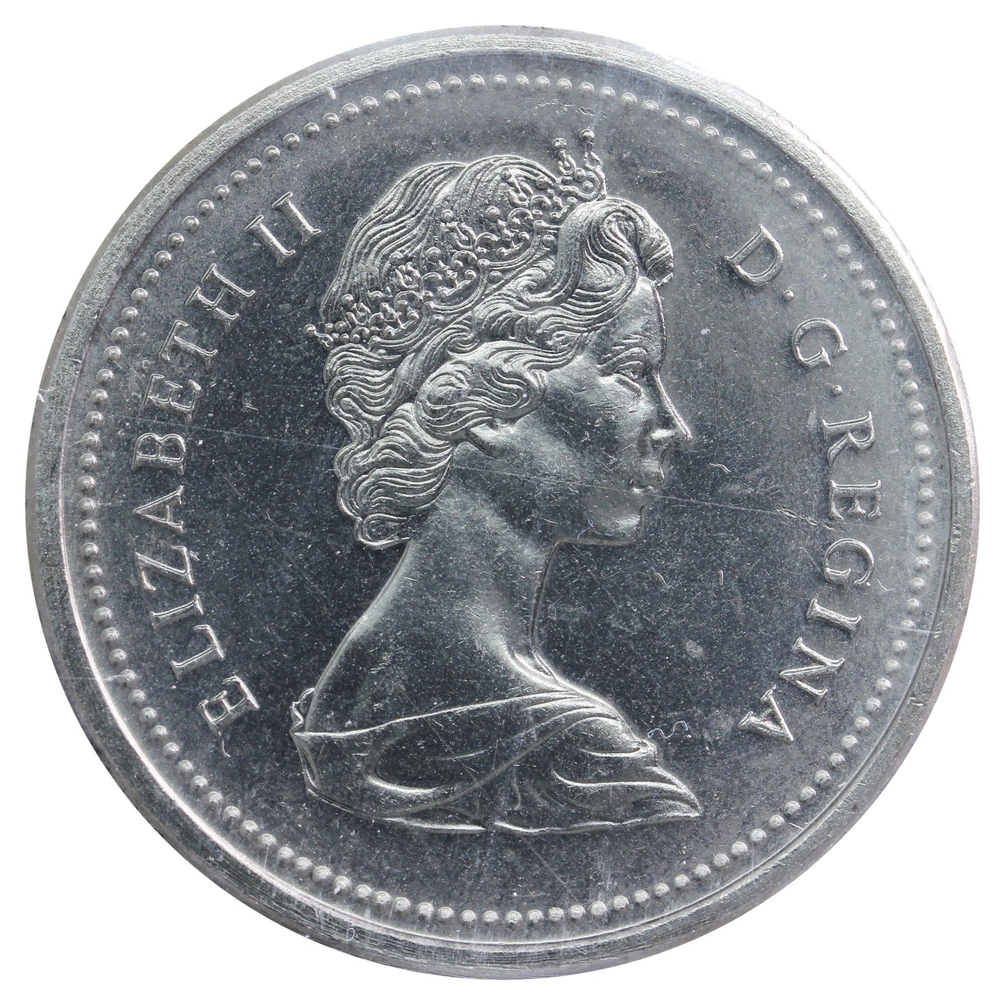 1974 Canada Nickel Dollar ICCS Certified MS64 CH#1974 Rev-016 (VCR #16)
