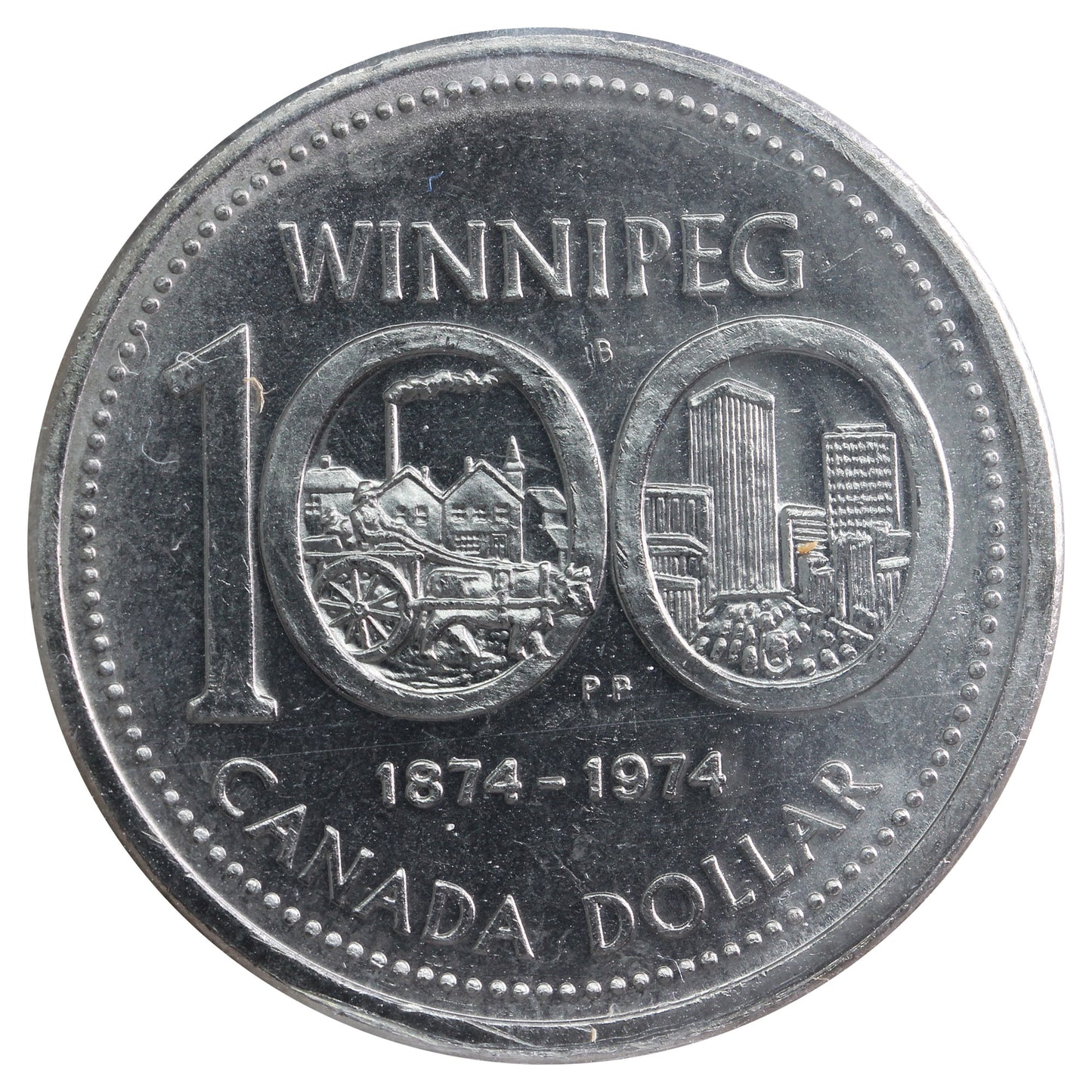 1974 Canada Nickel Dollar ICCS Certified MS64 CH#1974 Rev-016 (VCR #16)