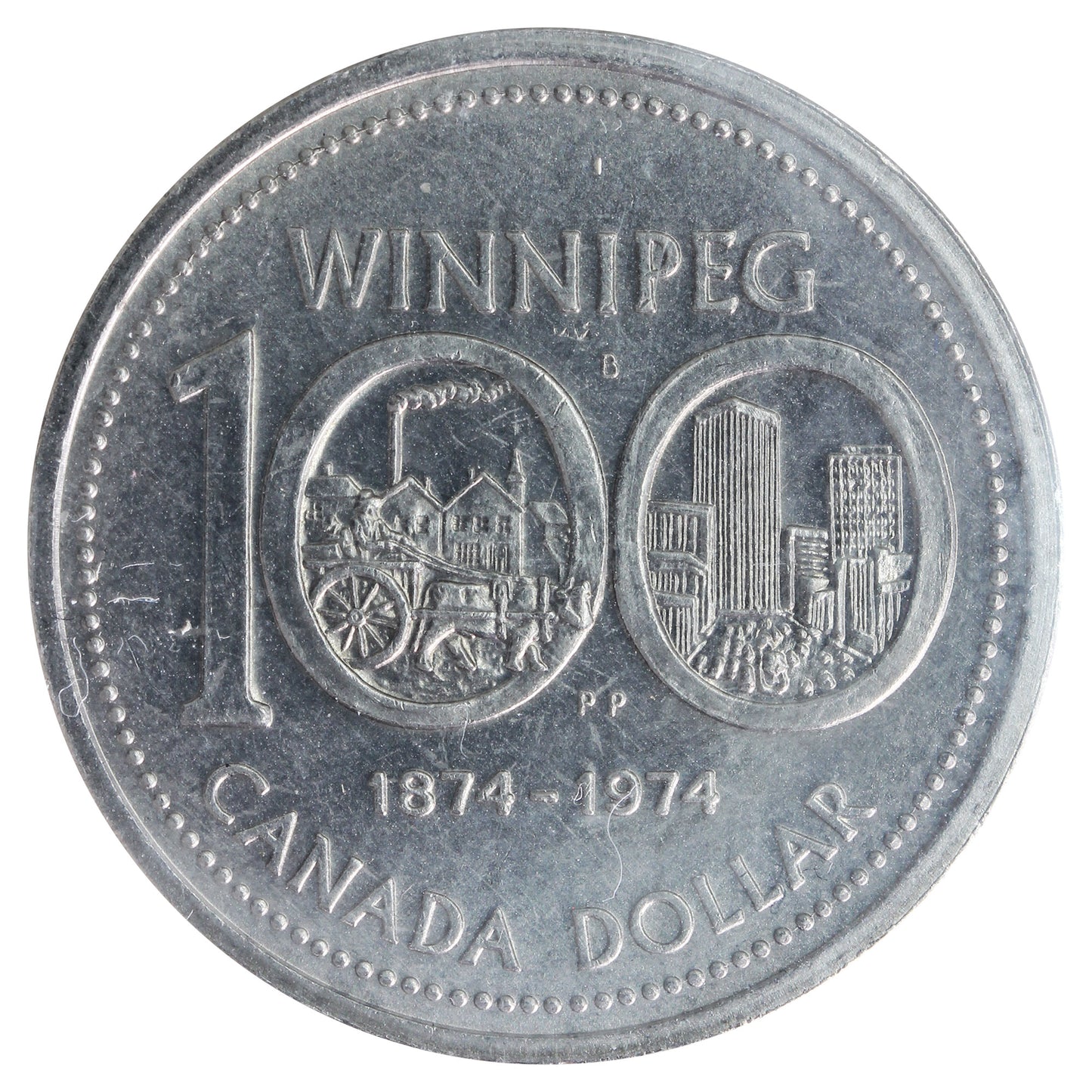 1974 Canada Nickel Dollar ICCS Certified MS64 CH#1974 Rev-007 (VCR #6)