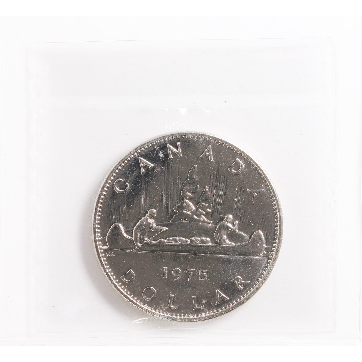 1975 Attached Jewel Canada Nickel Dollar ICCS Certified SP67 Heavy Cameo