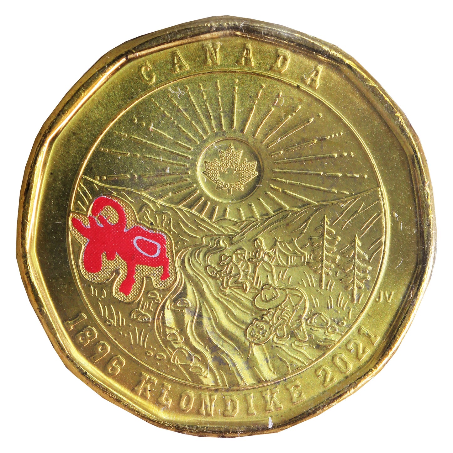 2021 Coloured Klondike Canada Dollar ICCS Certified MS66