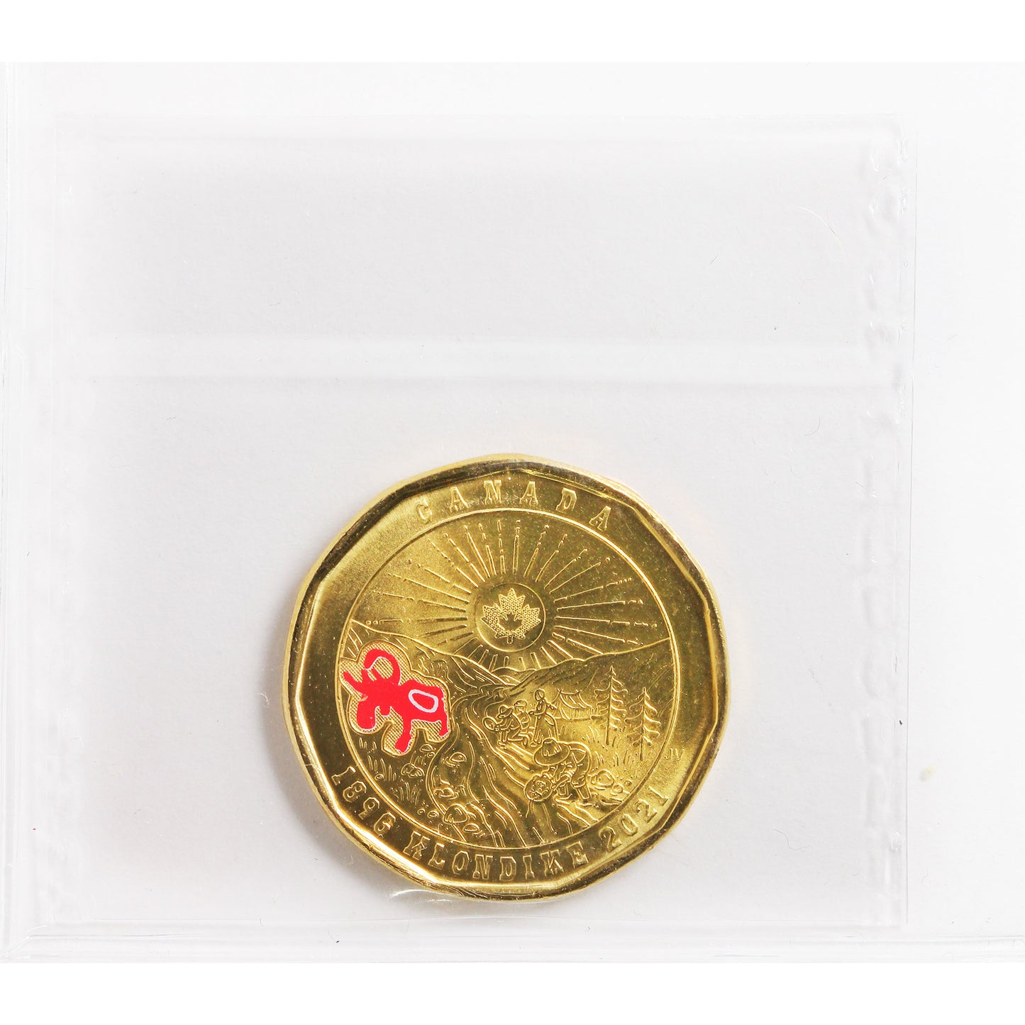 2021 Coloured Klondike Canada Dollar ICCS Certified MS65