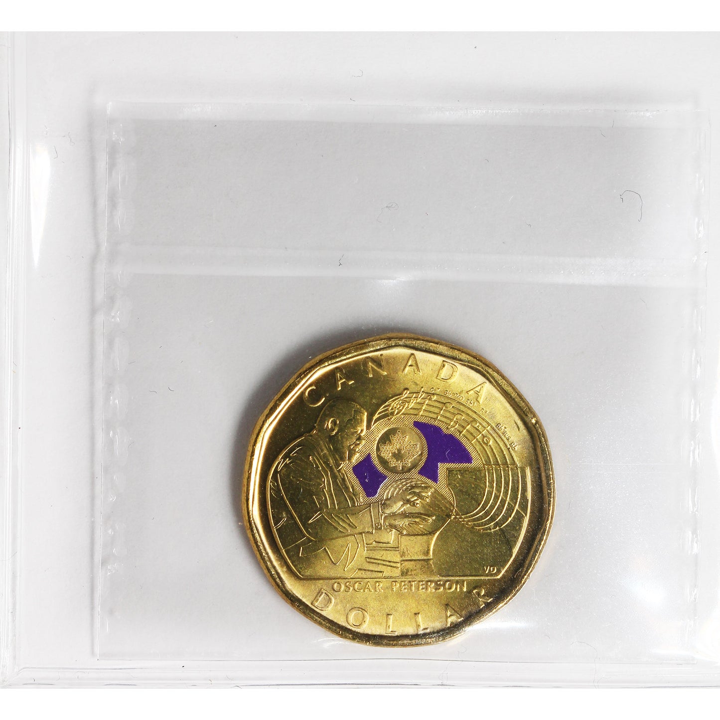 2022 Coloured Oscar Peterson Canada Dollar ICCS Certified MS66