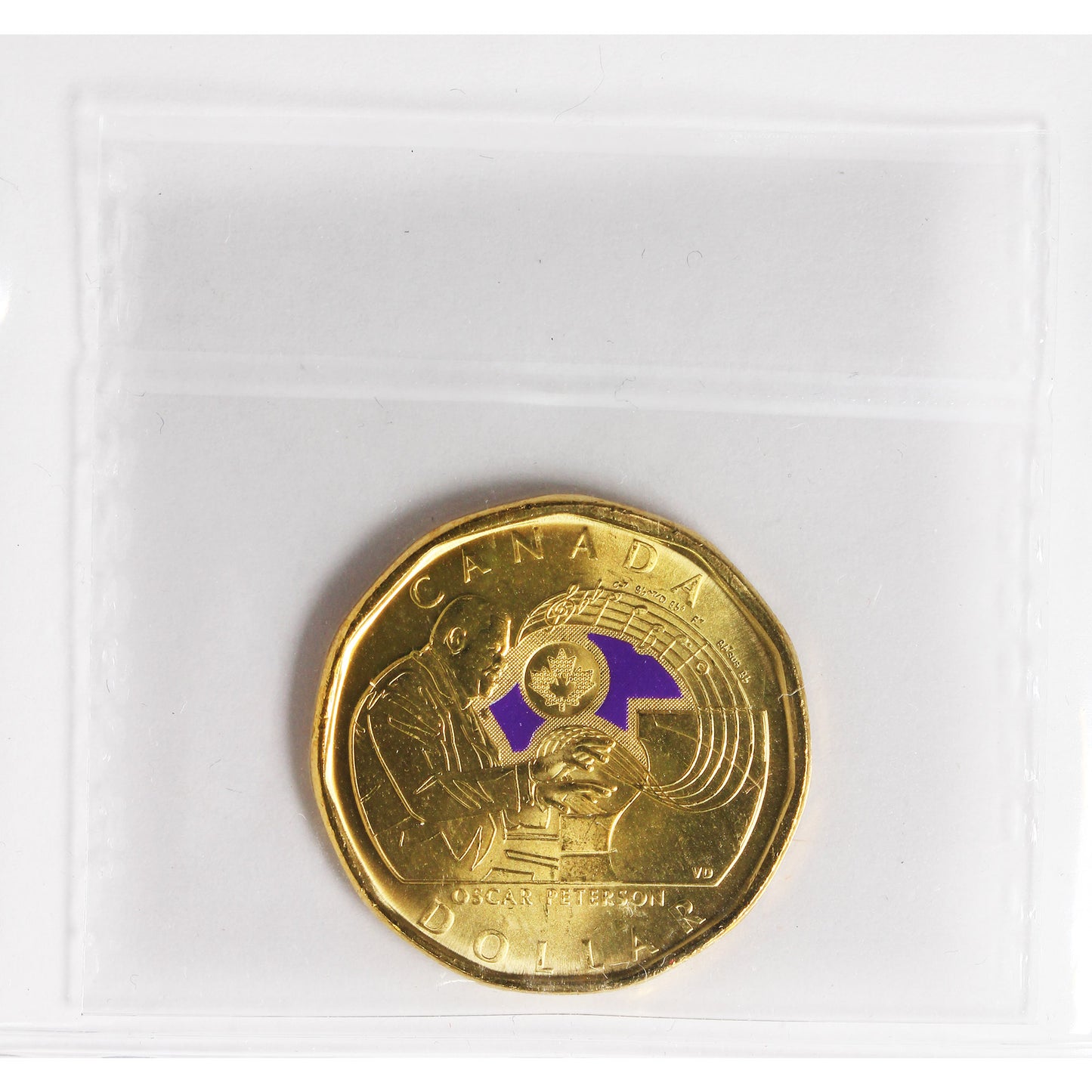 2022 Coloured Oscar Peterson Canada Dollar ICCS Certified MS64
