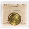 2022 Oscar Peterson Canada Dollar ICCS Certified MS65