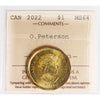 2022 Oscar Peterson Canada Dollar ICCS Certified MS64
