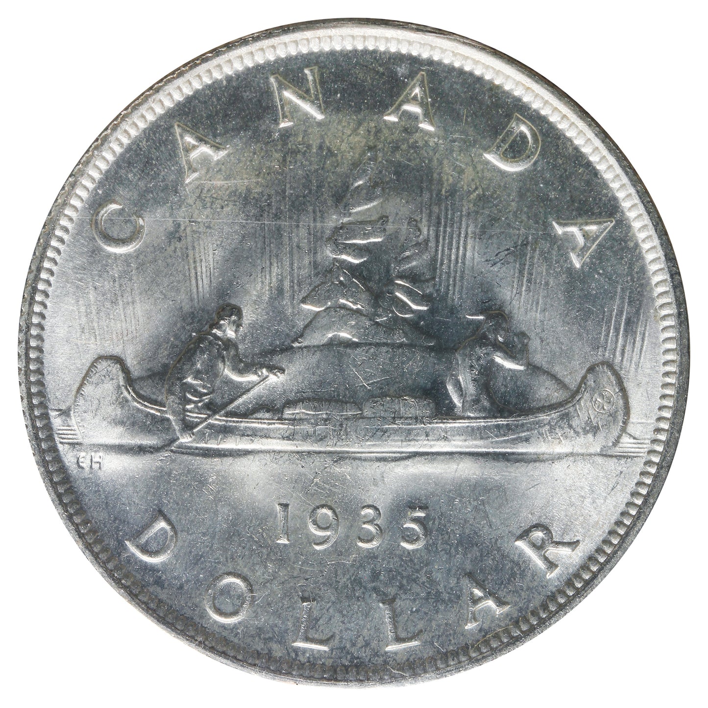 1935 Double Voyageur Canada Dollar ICCS Certified MS66 (XCZ 597)