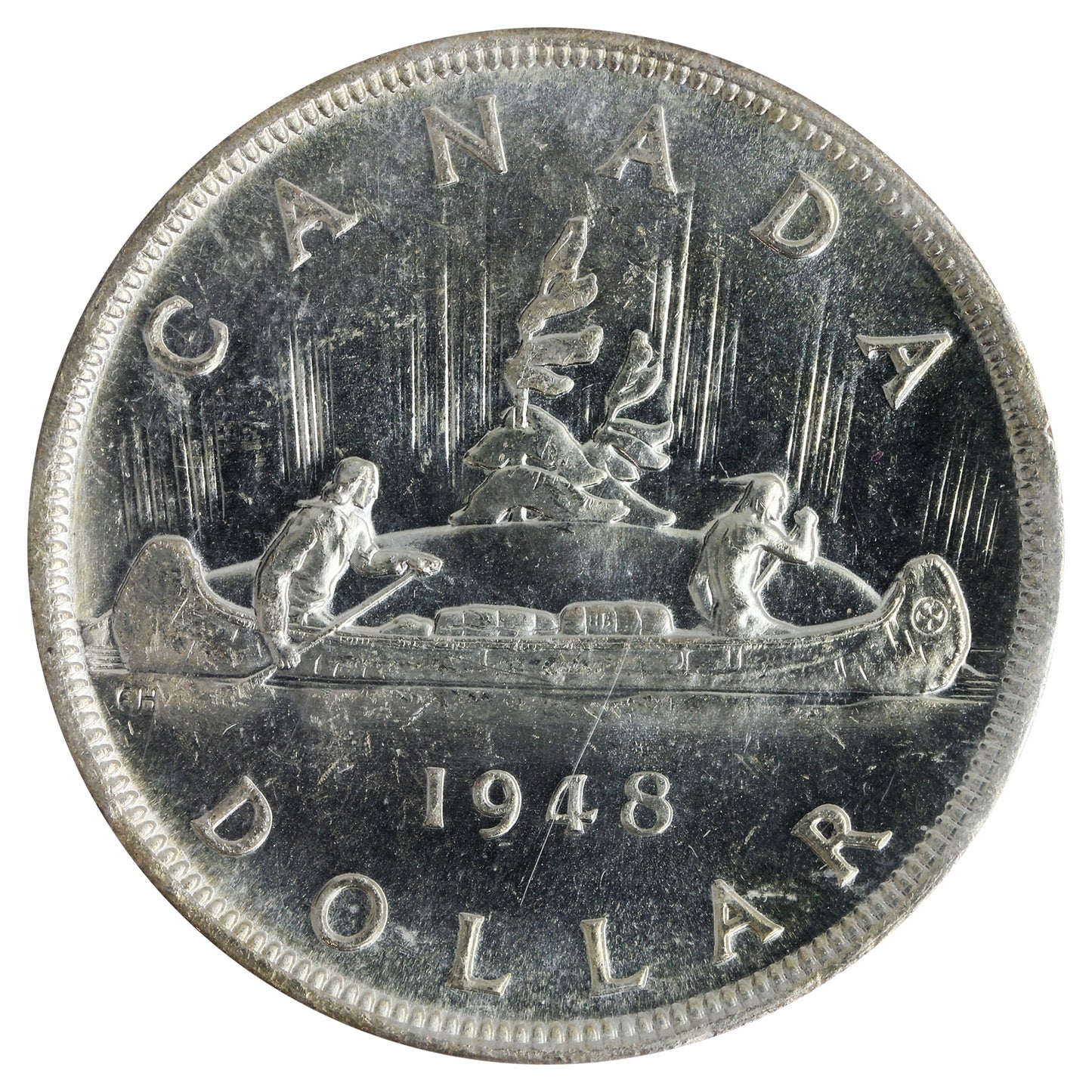 1948 Canada Dollar ICCS Certified MS60 (XZL 093)