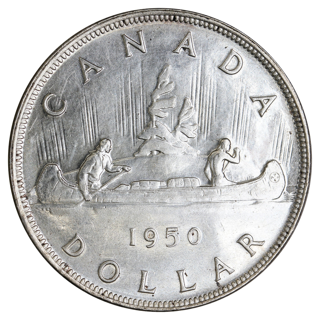 1950 Island Logs Canada Dollar Almost Uncirculated (AU50)