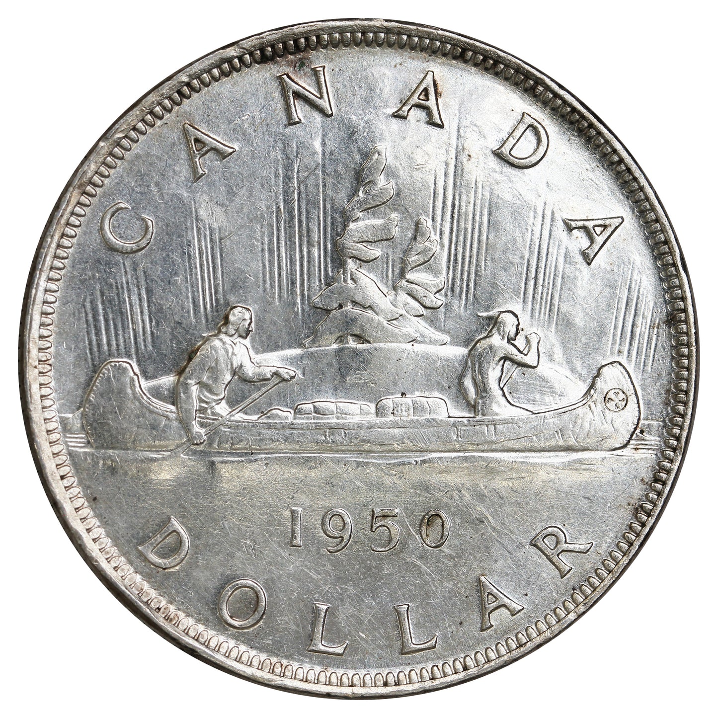 1950 Island Logs Canada Dollar EF-AU (EF45)