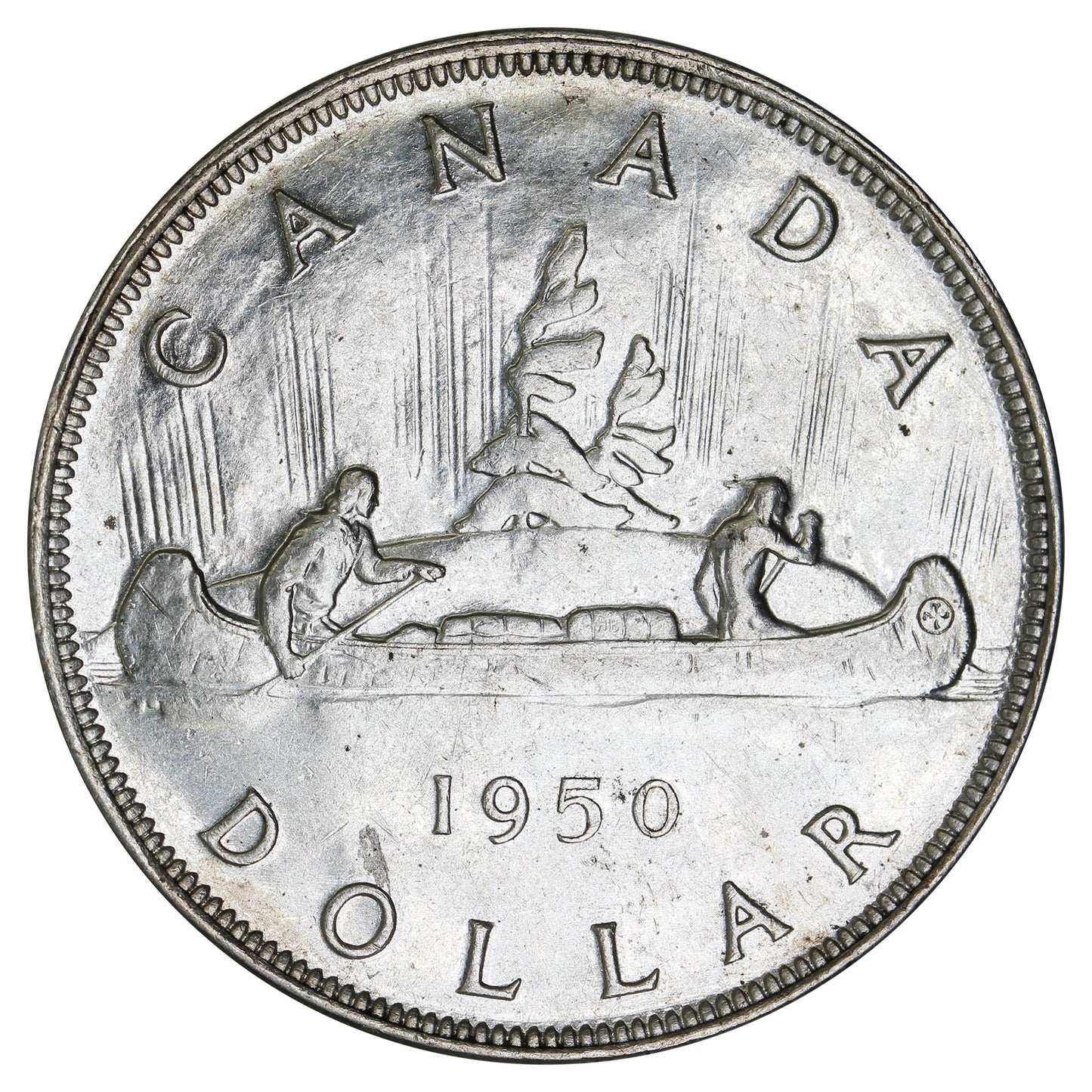 1950 Island Logs Canada Dollar EF-AU (EF45)