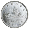 1935 2x XXV Canada Dollar Brilliant Uncirculated (MS63) $