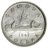 1947 Pointed 7 4x HP Canada Dollar Extra Fine (EF40) $