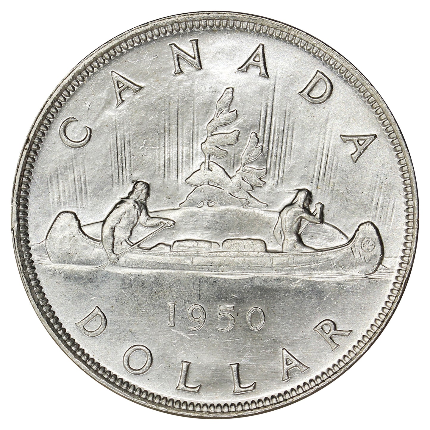 1950 Island Logs Canada Dollar UNC+ (MS62)