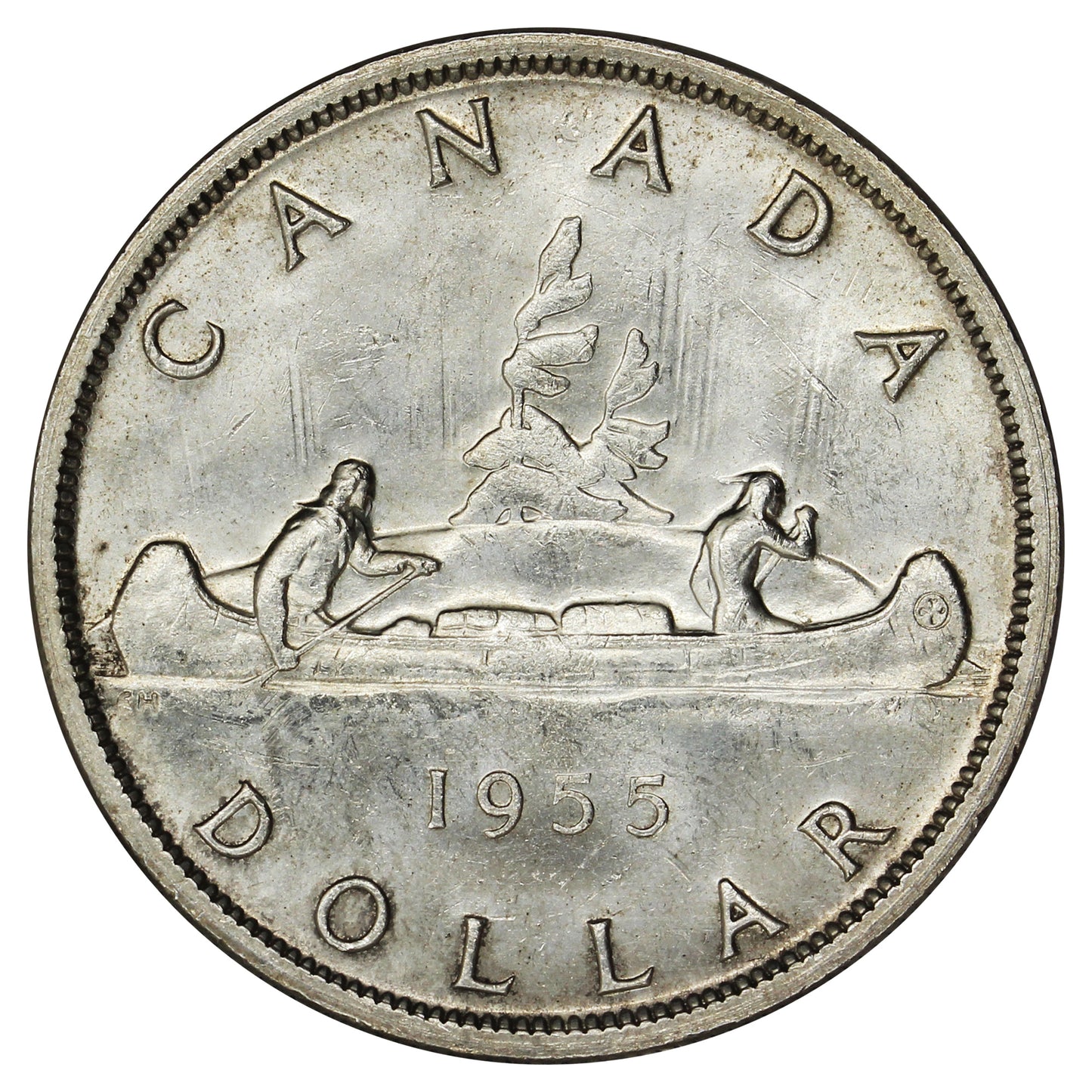 1955 Fu Manchu Canada Dollar UNC+ (MS62) $