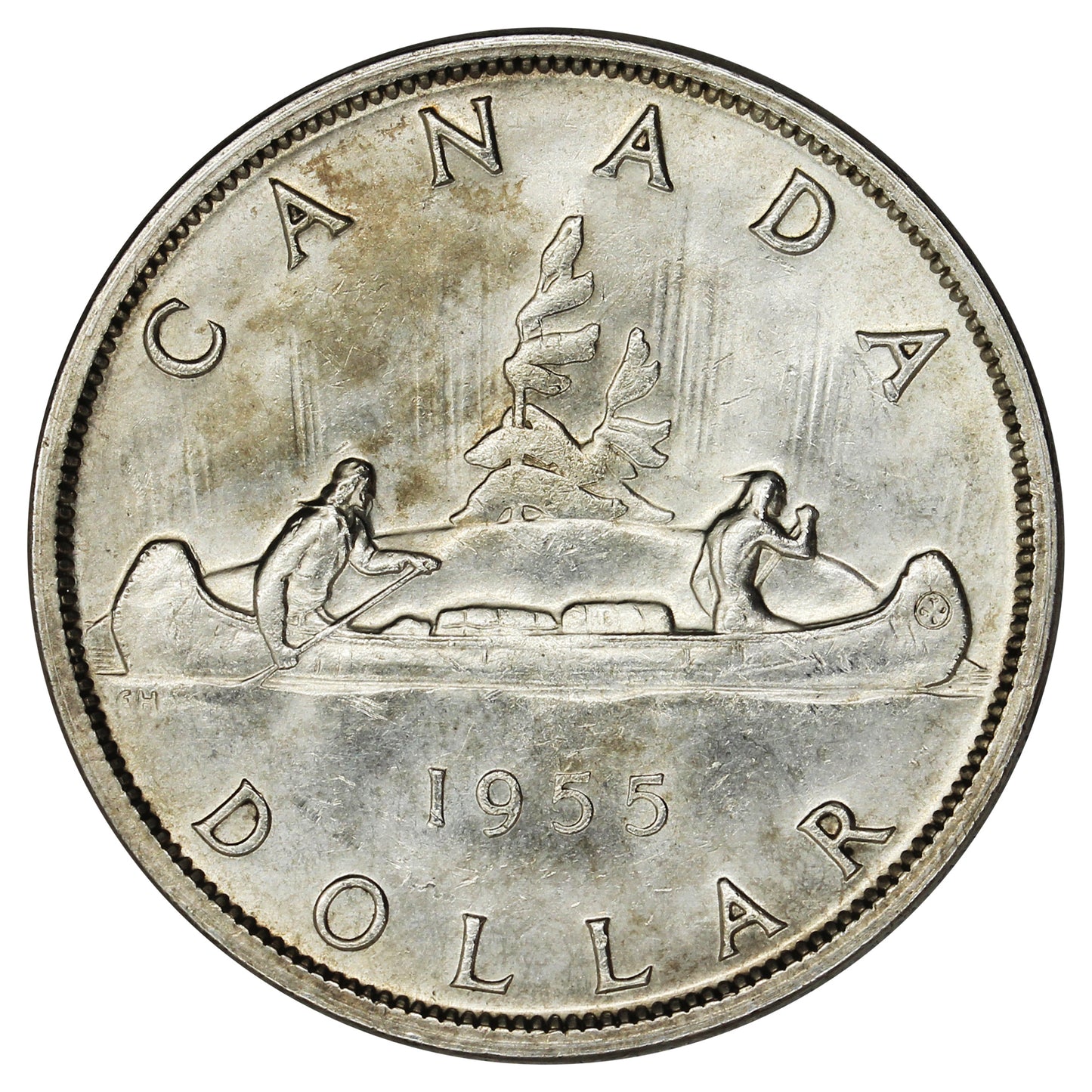 1955 Fu Manchu Canada Dollar AU-UNC (AU55) $