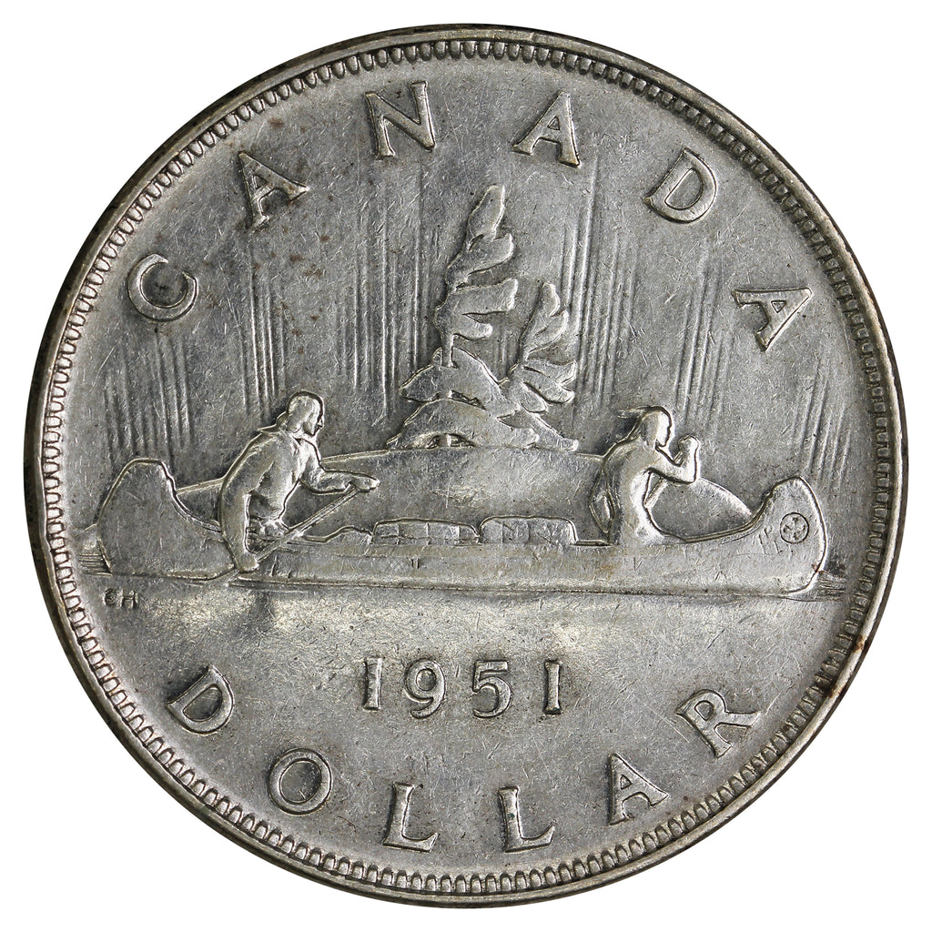 1951 Canada Dollar F-VF (F15)