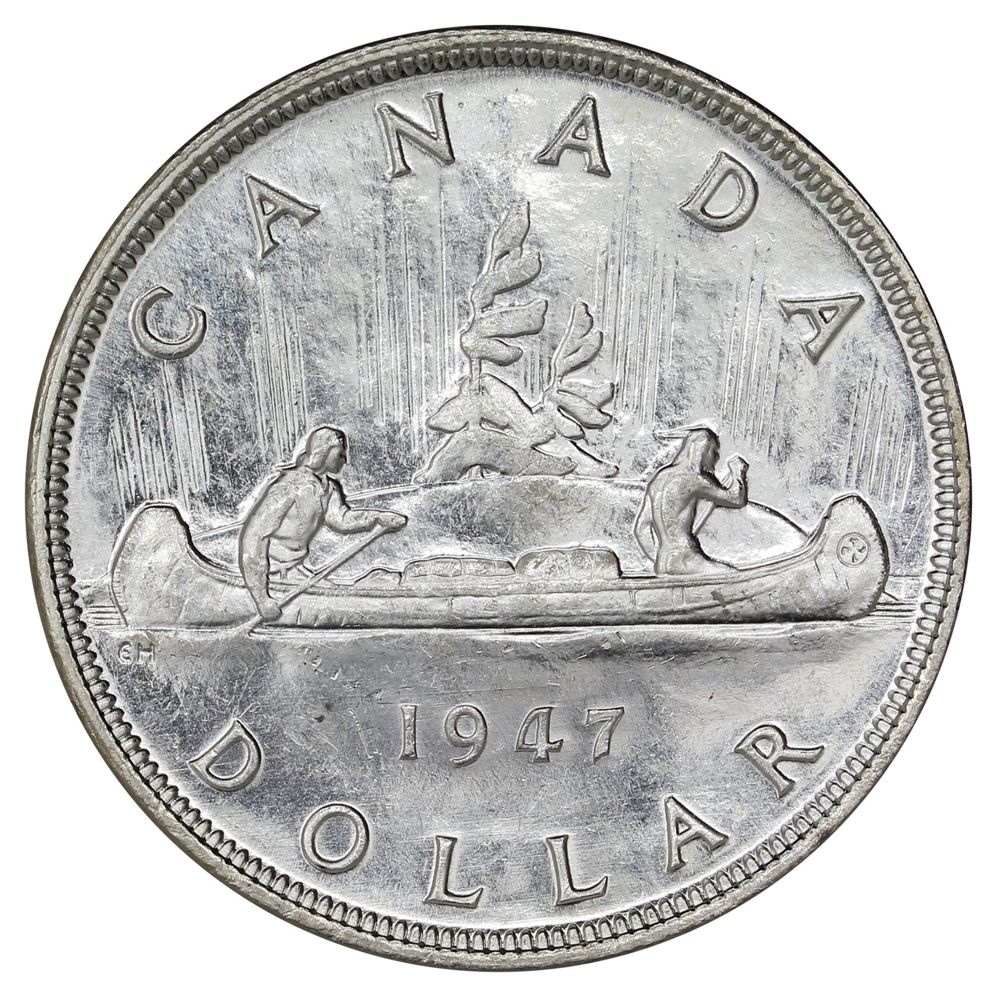 1947 Blunt 7/7 Canada Dollar UNC+ (MS62) $