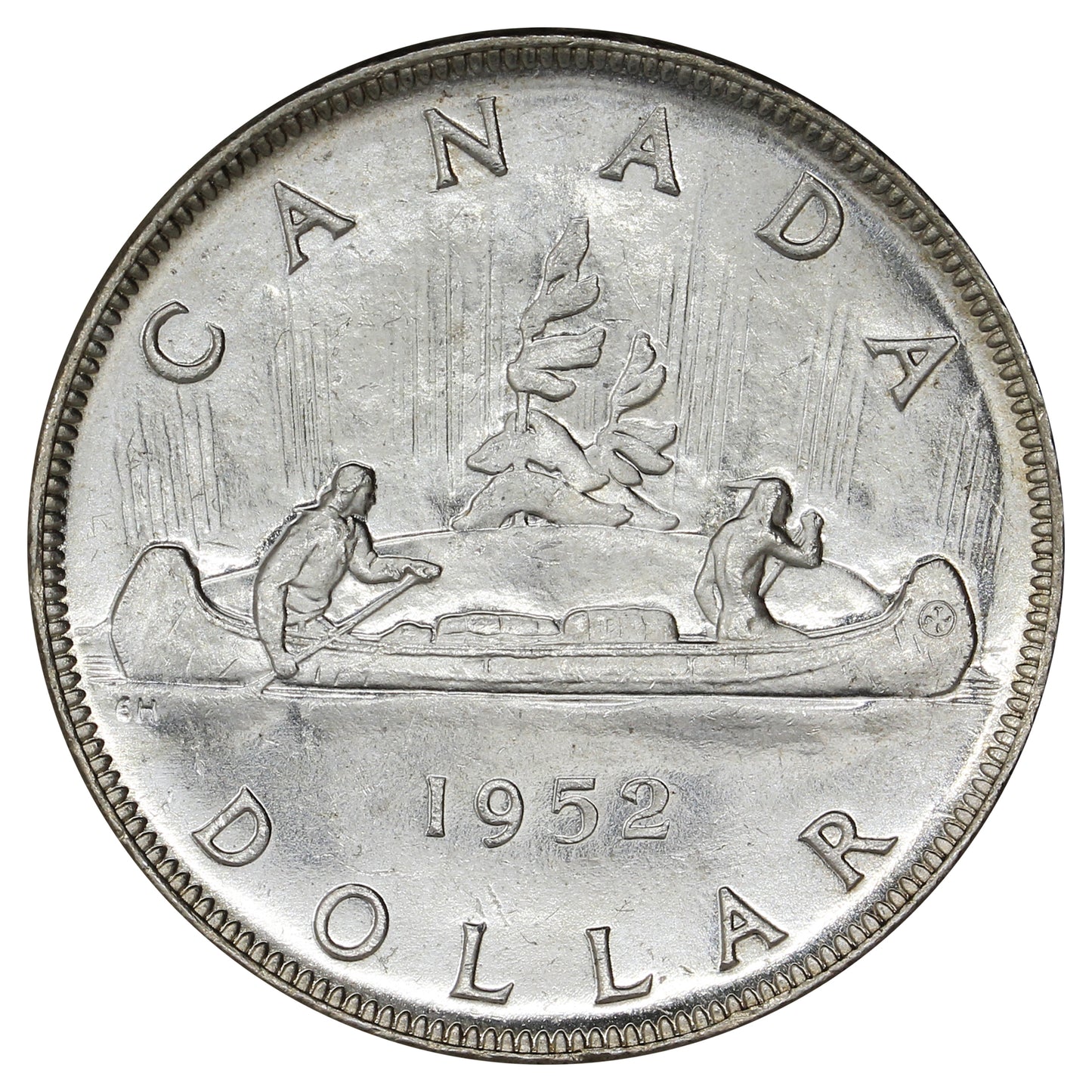 1952 Canada Dollar Brilliant Uncirculated (MS63) Cameo