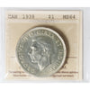 1938 Canada Dollar ICCS Certified MS64 (XHI 019)