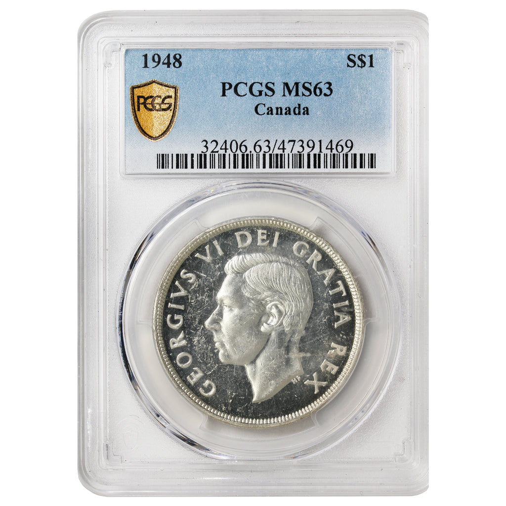1948 Canada Dollar PCGS Certified MS63