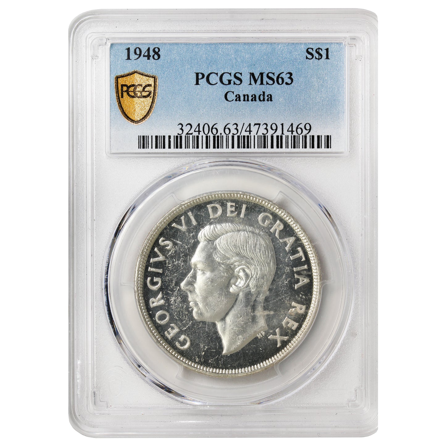 1948 Canada Dollar PCGS Certified MS63