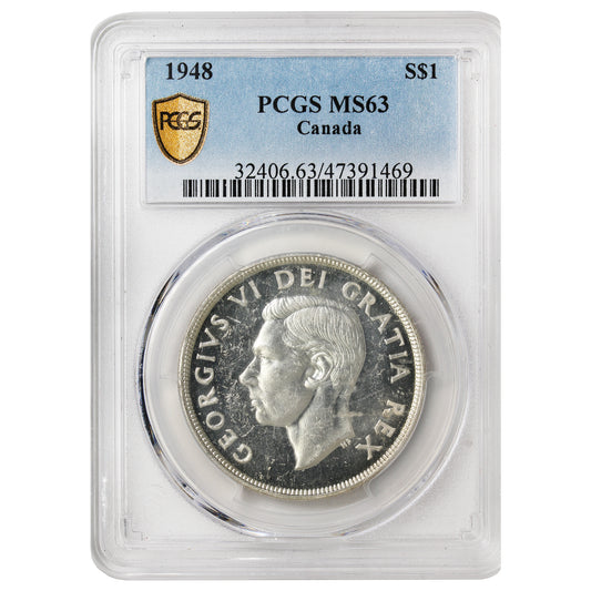 1948 Canada Dollar PCGS Certified MS63