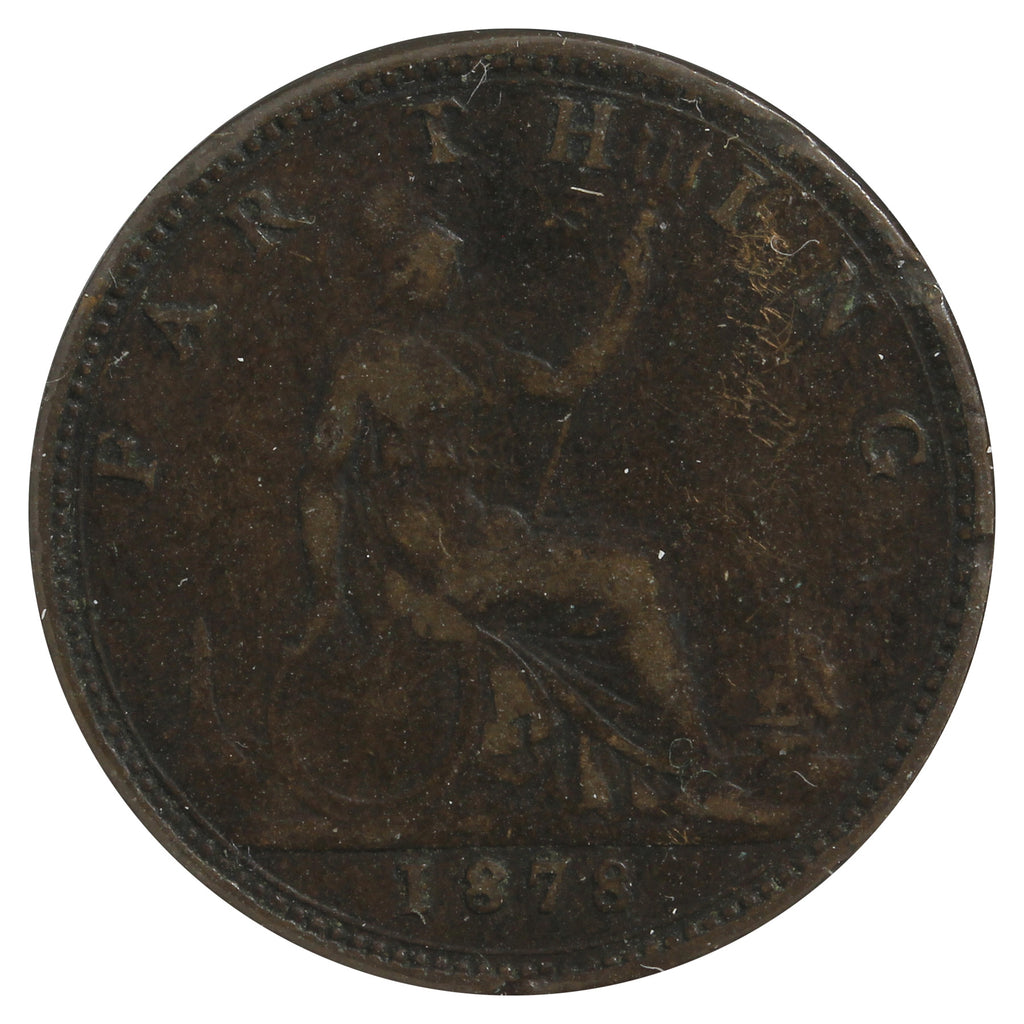 Great Britain 1878 Farthing VF-EF (VF30) Impaired